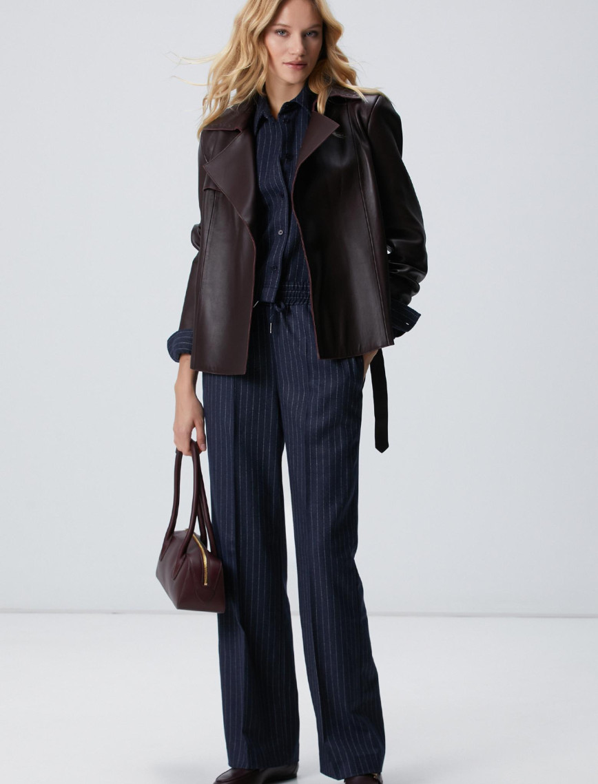 Network Kadın Lacivert Yün Mix Jogger Pantolon Network Kadın Lacivert Yün Mix Jogger Pantolon