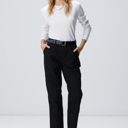Network Kadın Siyah Boru Paça Casual Pantolon Network Kadın Siyah Boru Paça Casual Pantolon