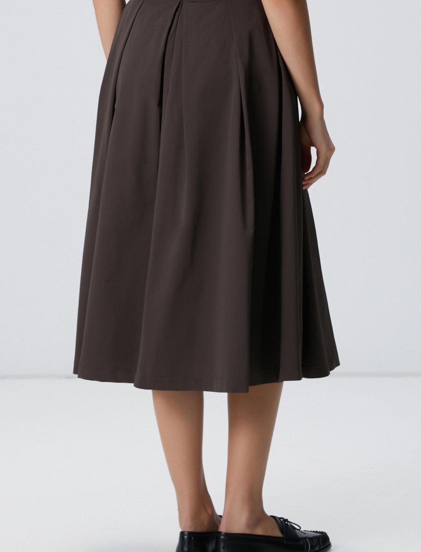 Network Kadın Haki Pileli Etek Network Kadın Haki Pileli Etek