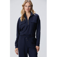 Network Kadın Lacivert Fermuarlı Sweatshirt Network Kadın Lacivert Fermuarlı Sweatshirt