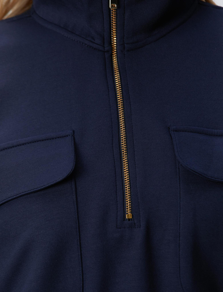 Network Kadın Lacivert Fermuarlı Sweatshirt Network Kadın Lacivert Fermuarlı Sweatshirt