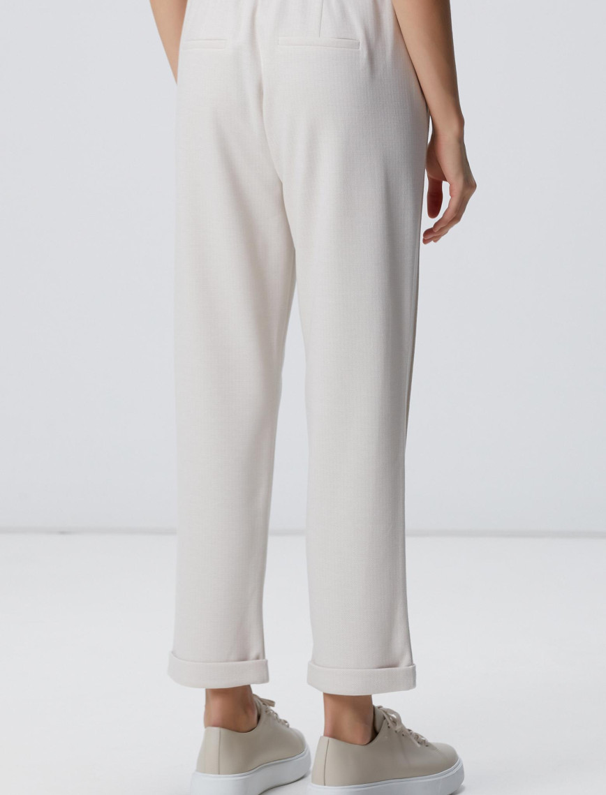 Network Kadın Bej Dikiş Detaylı Casual Pantolon Network Kadın Bej Dikiş Detaylı Casual Pantolon