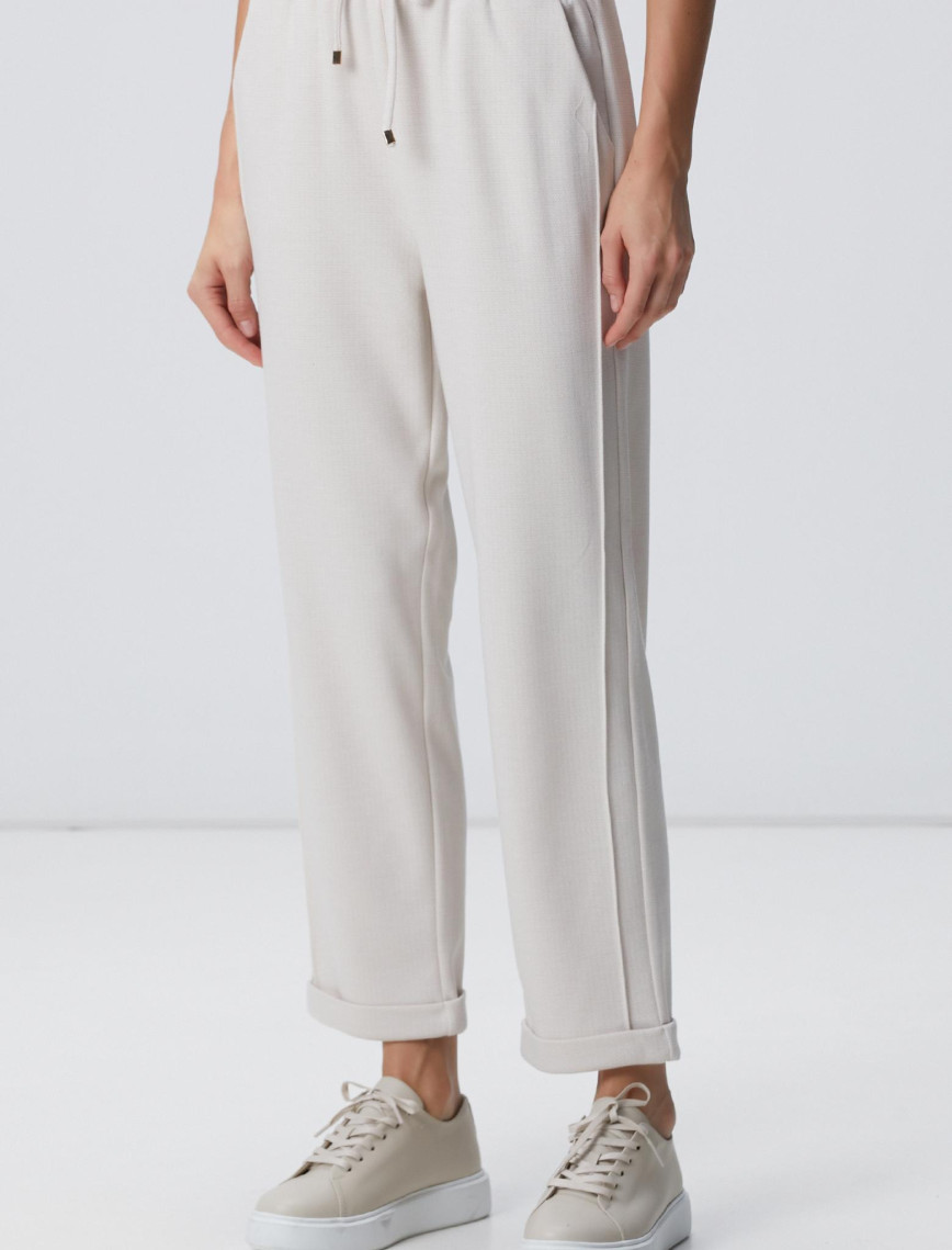 Network Kadın Bej Dikiş Detaylı Casual Pantolon Network Kadın Bej Dikiş Detaylı Casual Pantolon