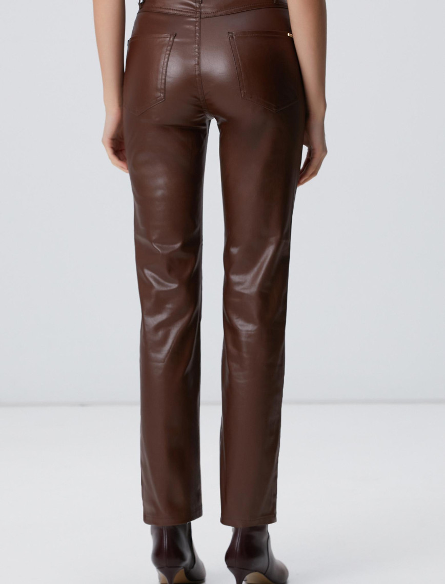 Network Kadın Kahverengi Kaplamalı Pantolon Network Kadın Kahverengi Kaplamalı Pantolon