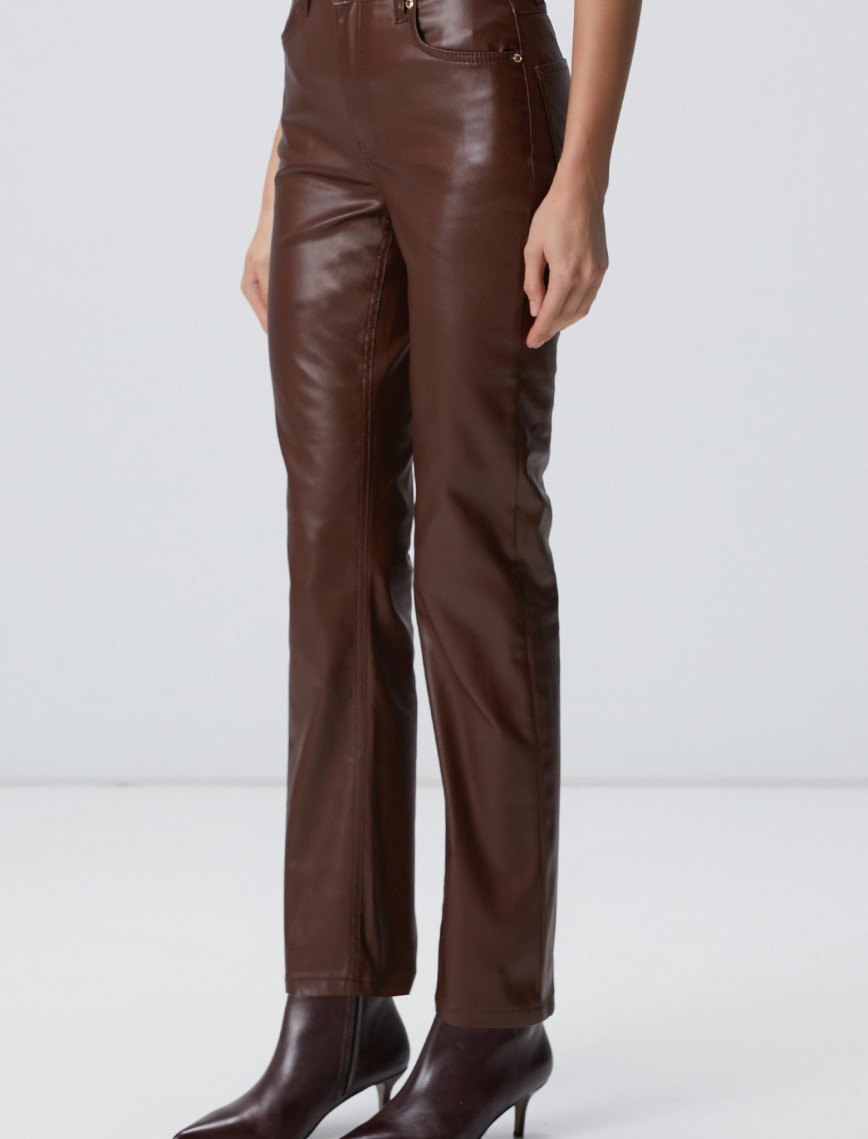 Network Kadın Kahverengi Kaplamalı Pantolon Network Kadın Kahverengi Kaplamalı Pantolon