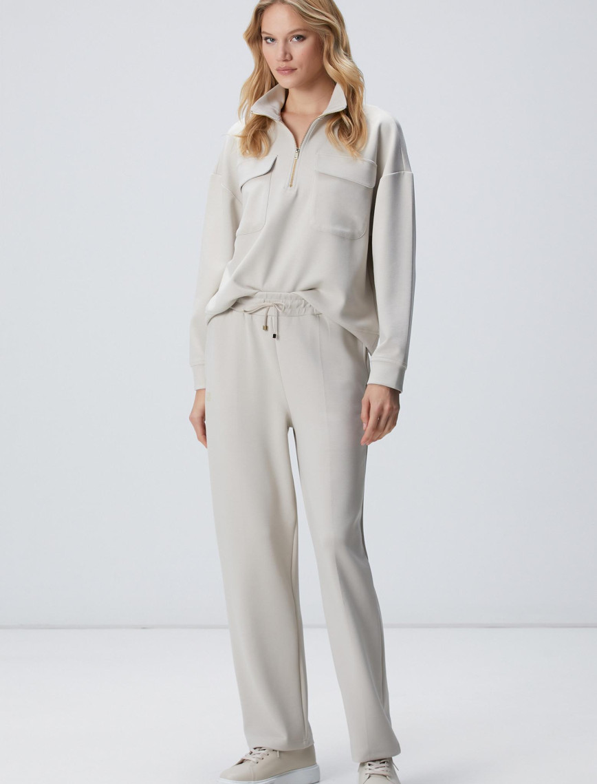 Network Kadın Lacivert Nervür Detaylı Eşofman Network Kadın Lacivert Nervür Detaylı Eşofman