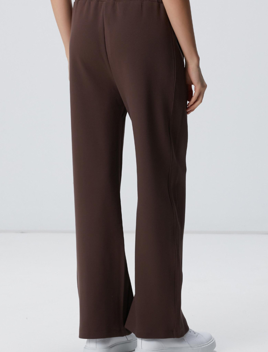 Network Kadın Kahverengi Bol Paça Basic Eşofman Network Kadın Kahverengi Bol Paça Basic Eşofman