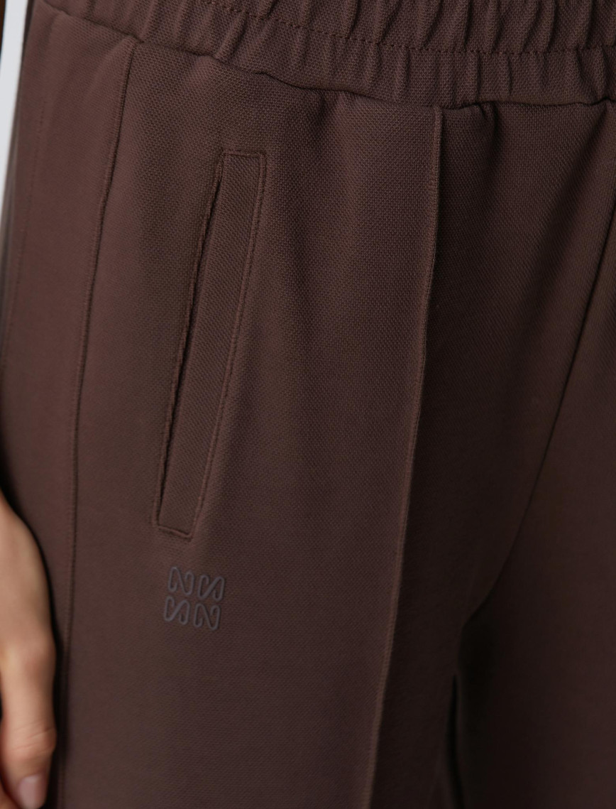 Network Kadın Kahverengi Bol Paça Basic Eşofman Network Kadın Kahverengi Bol Paça Basic Eşofman