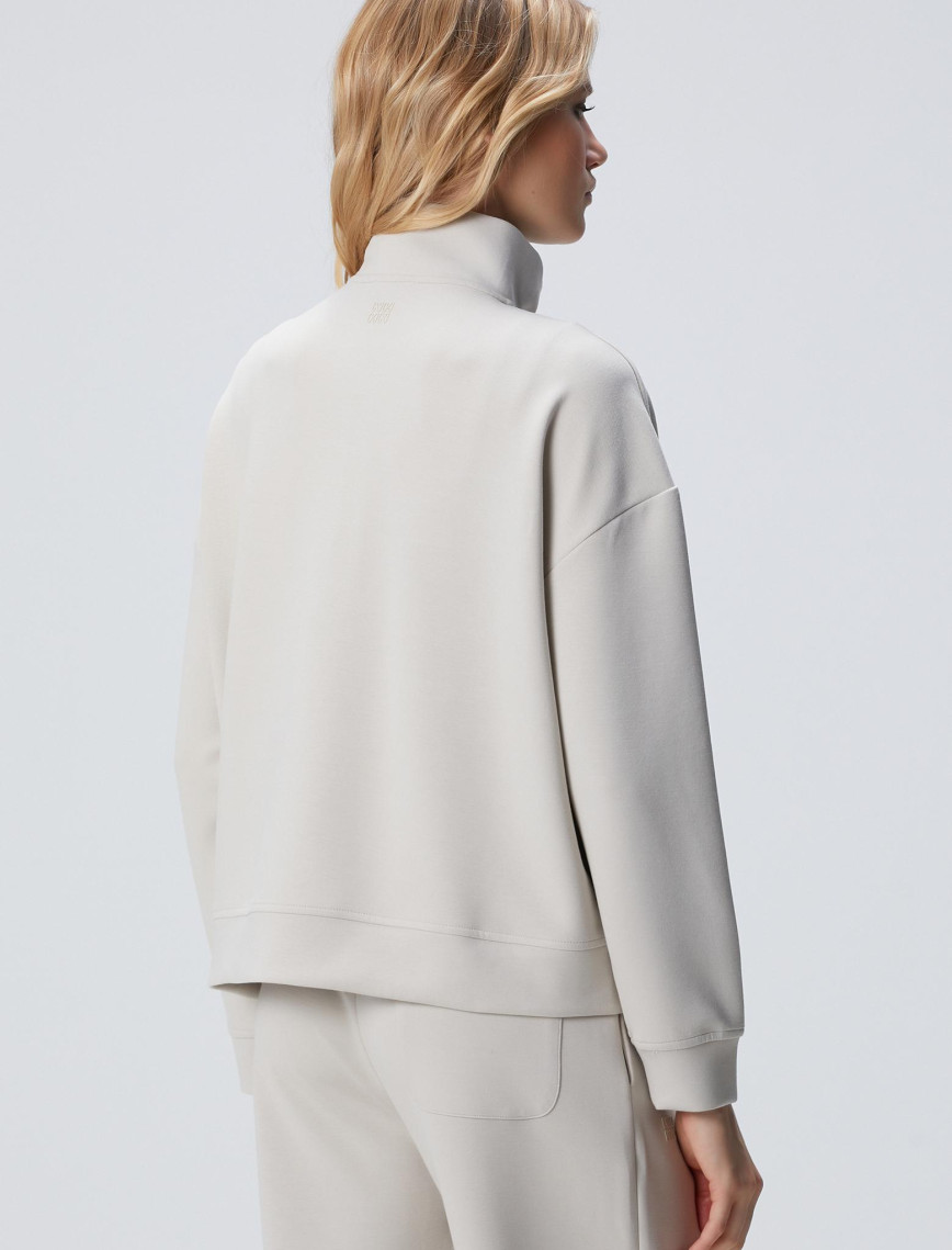 Network Kadın Taş Fermuarlı Sweatshirt Network Kadın Taş Fermuarlı Sweatshirt