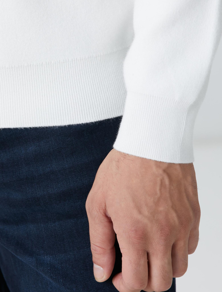 Network Erkek Kırık Beyaz Kazak Network Erkek Kırık Beyaz Kazak