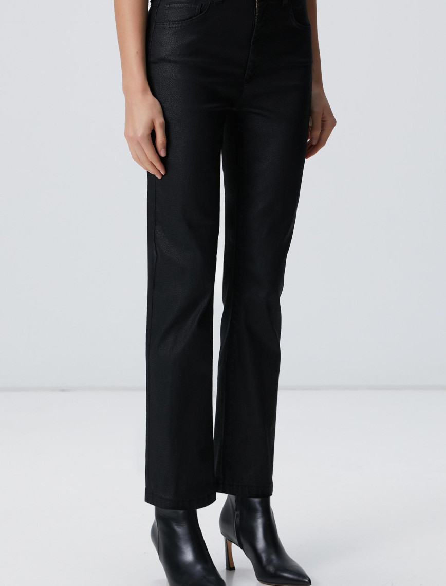 Network Kadın Siyah Kaplama Casual Pantolon Network Kadın Siyah Kaplama Casual Pantolon