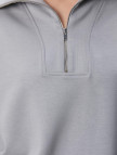 Network Kadın Gri Fermuarlı Sweatshirt Network Kadın Gri Fermuarlı Sweatshirt