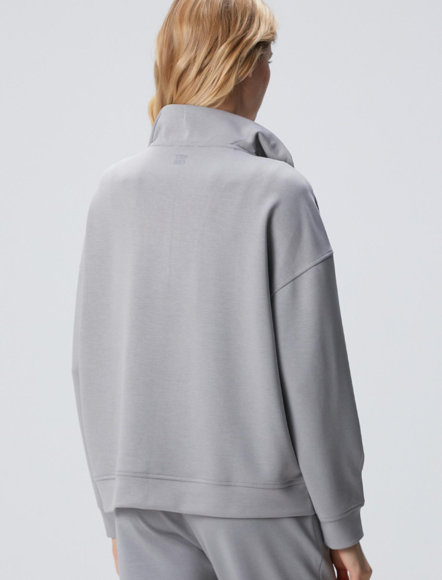 Network Kadın Gri Fermuarlı Sweatshirt Network Kadın Gri Fermuarlı Sweatshirt