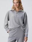 Network Kadın Gri Fermuarlı Sweatshirt Network Kadın Gri Fermuarlı Sweatshirt