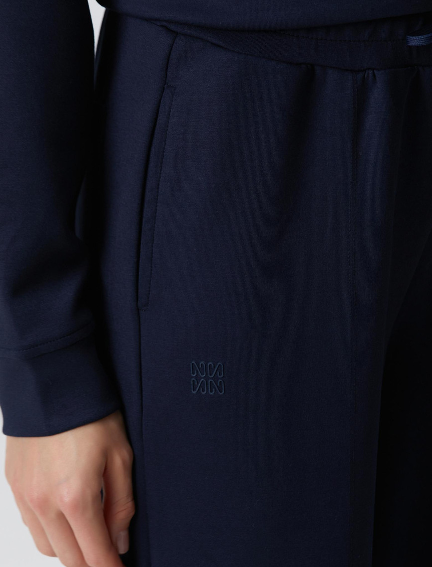 Network Kadın Lacivert Nervür Detaylı Eşofman Network Kadın Lacivert Nervür Detaylı Eşofman