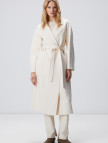 Network Kadın Limited Kırık Beyaz Yün Karışımlı Manto Network Kadın Limited Kırık Beyaz Yün Karışımlı Manto