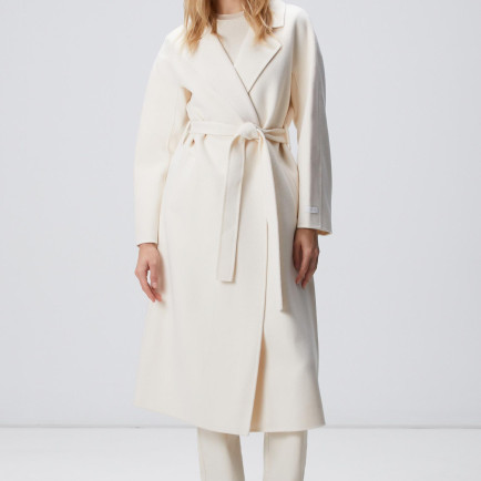 Network Kadın Limited Kırık Beyaz Yün Karışımlı Manto Network Kadın Limited Kırık Beyaz Yün Karışımlı Manto