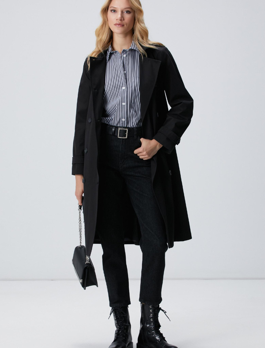 Network Kadın Lacivert Mavi Oversize Gömlek Network Kadın Lacivert Mavi Oversize Gömlek