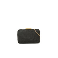 Network Kadın Siyah Örgü Desenli Clutch Network Kadın Siyah Örgü Desenli Clutch