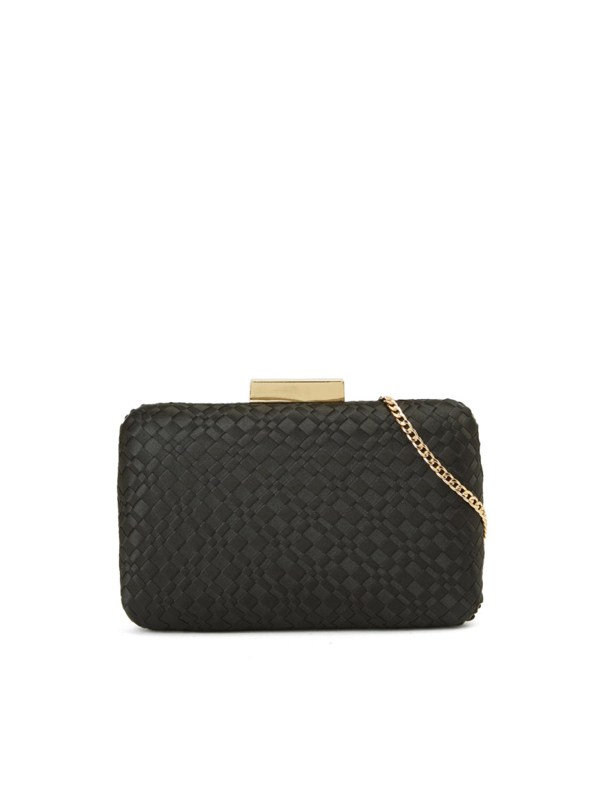 Network Kadın Gri Örgü Desenli Clutch Network Kadın Gri Örgü Desenli Clutch