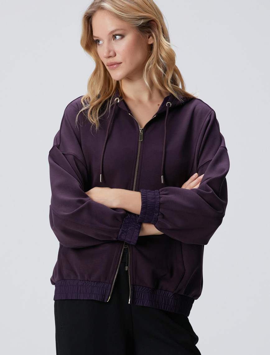 Network Kadın Mor Modal Karışımlı Sweatshirt Network Kadın Mor Modal Karışımlı Sweatshirt