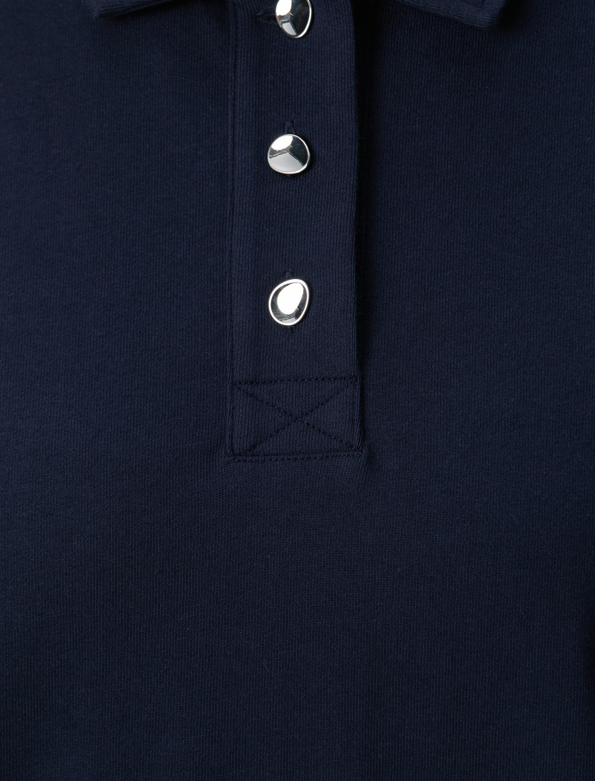 Network Kadın Lacivert Metal Düğmeli Sweatshirt Network Kadın Lacivert Metal Düğmeli Sweatshirt