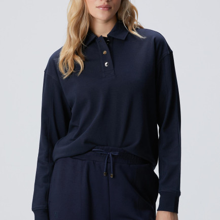 Network Kadın Lacivert Metal Düğmeli Sweatshirt Network Kadın Lacivert Metal Düğmeli Sweatshirt