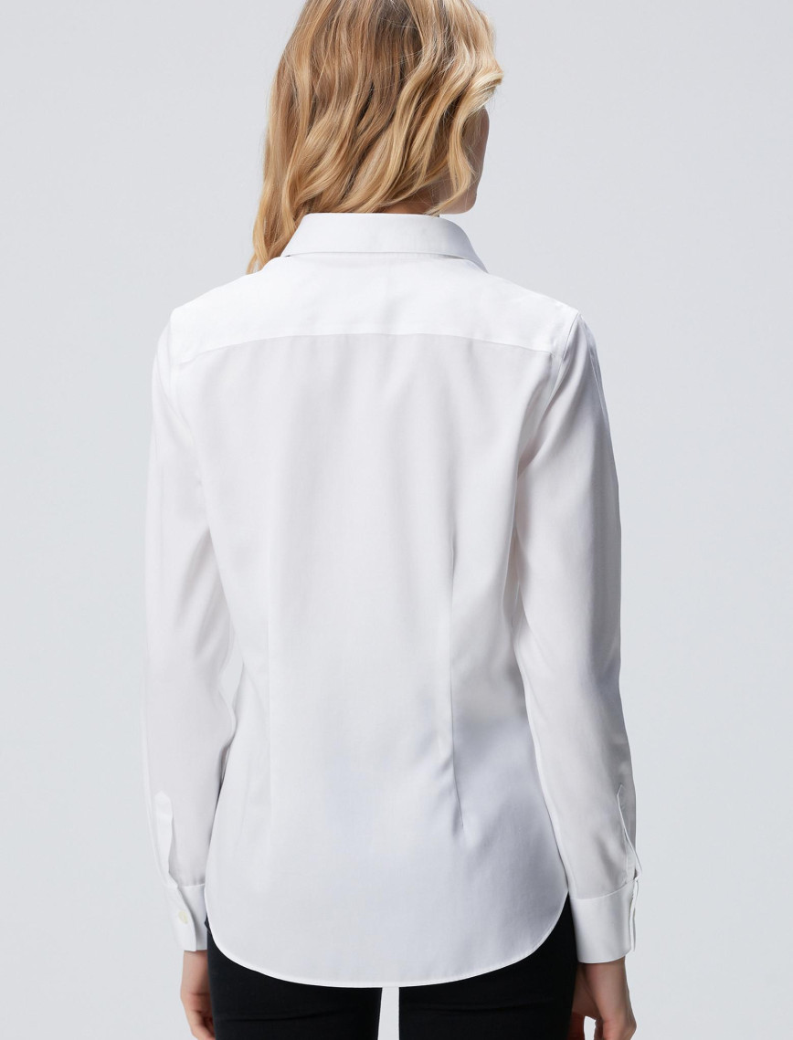 Network Kadın Non Iron Beyaz Gömlek Network Kadın Non Iron Beyaz Gömlek