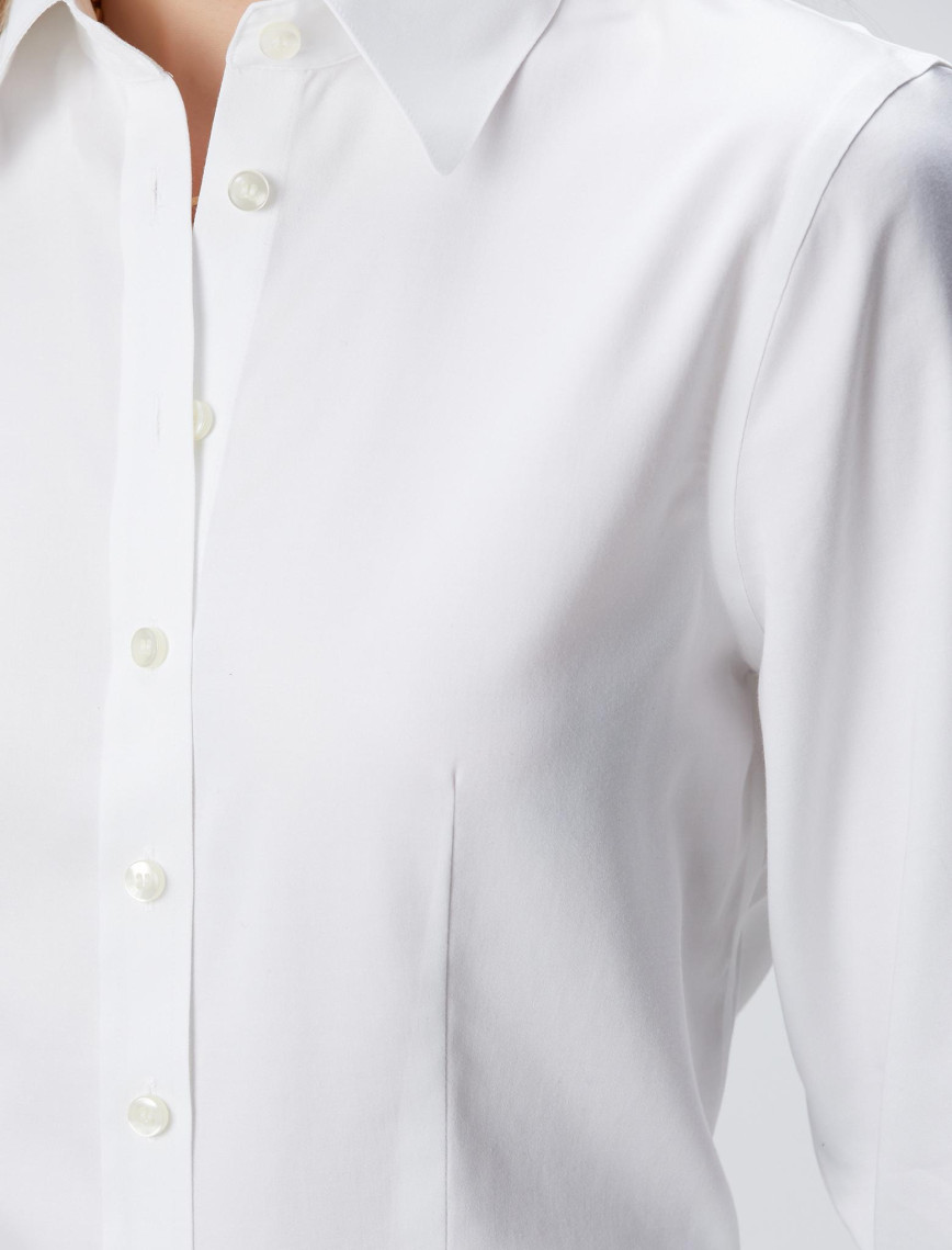 Network Kadın Non Iron Beyaz Gömlek Network Kadın Non Iron Beyaz Gömlek