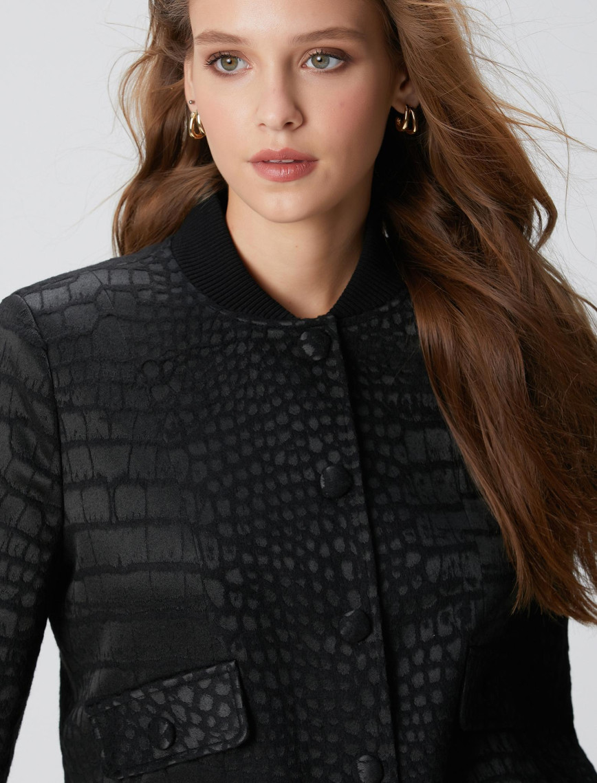 Network Kadın Siyah Yün Karışımlı Mont Network Kadın Siyah Yün Karışımlı Mont