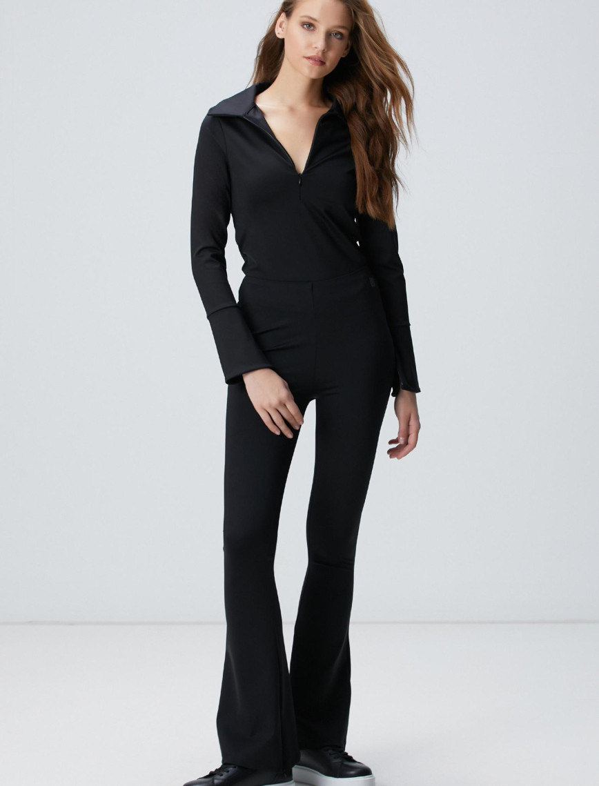 Network Kadın N-Tech Siyah Örme Bluz Network Kadın N-Tech Siyah Örme Bluz