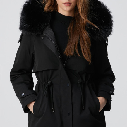 Network Kadın Siyah Kaban Network Kadın Siyah Kaban