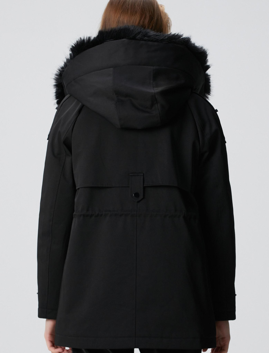 Network Kadın Siyah Kaban Network Kadın Siyah Kaban