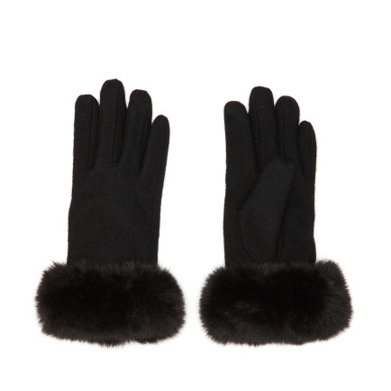 Network Kadın Siyah Yün Karışımlı Eldiven Network Kadın Siyah Yün Karışımlı Eldiven