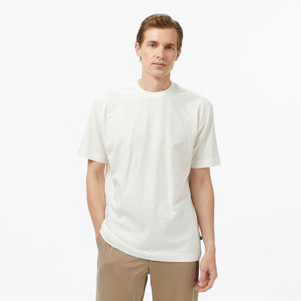 Nautica Erkek Krem Regular Fit Çizgili T-Shirt Nautica Erkek Krem Regular Fit Çizgili T-Shirt