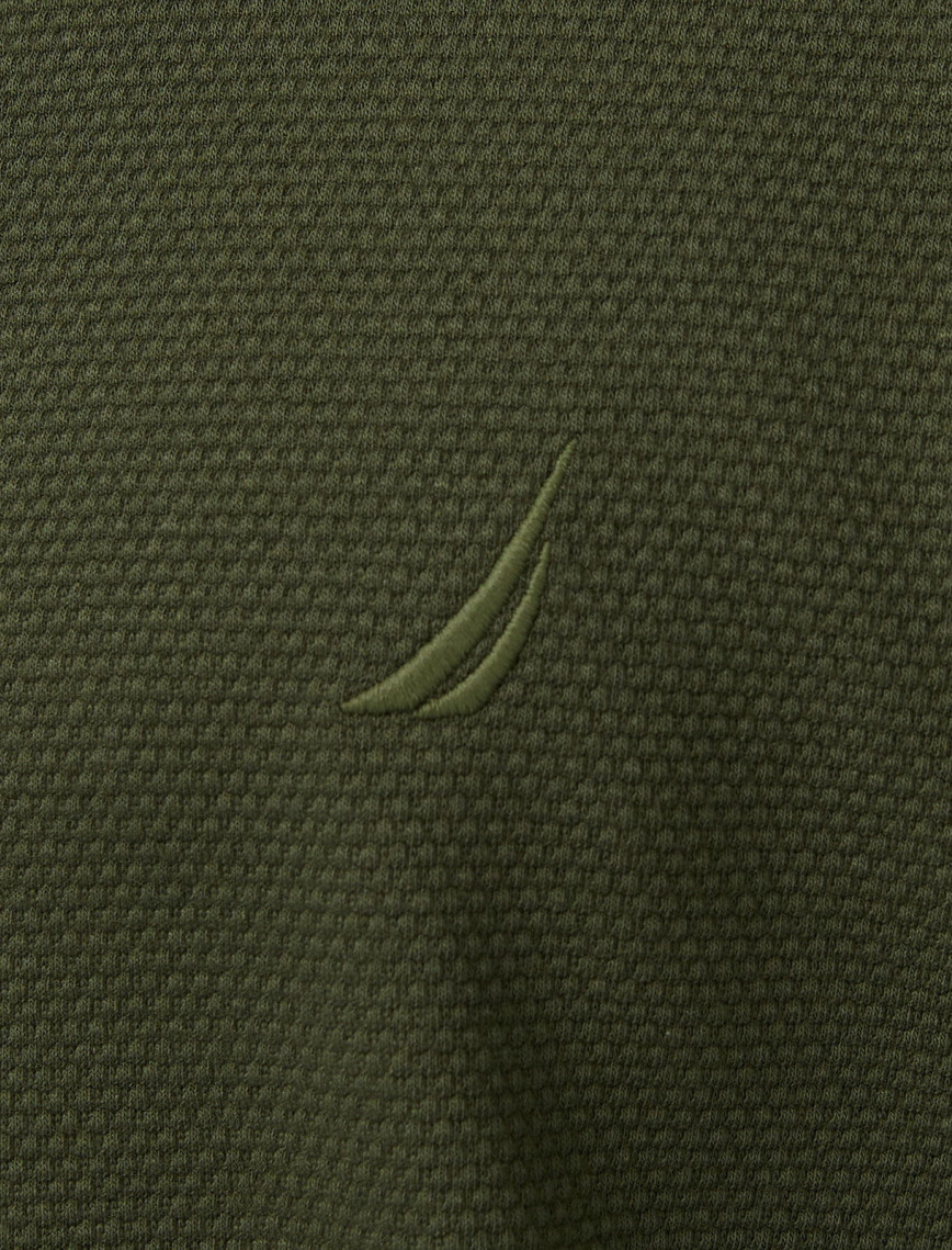 Nautica Erkek Yeşil Classic Fit Uzun Kollu Polo Yaka T-Shirt