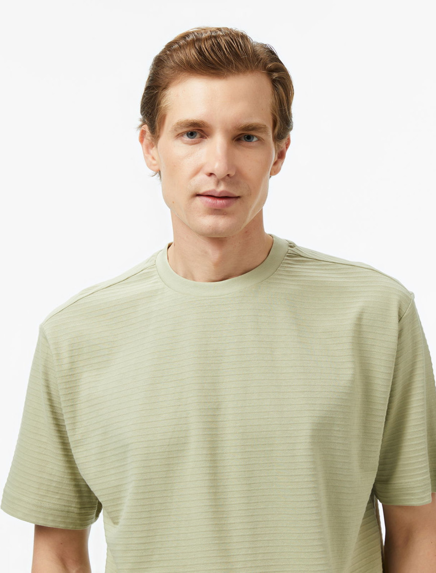 Nautica Erkek Yeşil Regular Fit Çizgili T-Shirt Nautica Erkek Yeşil Regular Fit Çizgili T-Shirt