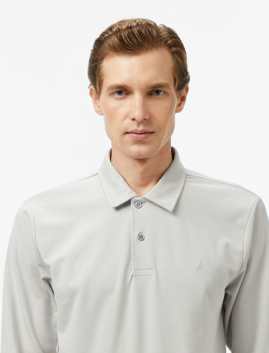 Nautica Erkek Gri Classic Fit Uzun Kollu Polo Yaka T-Shirt Nautica Erkek Gri Classic Fit Uzun Kollu Polo Yaka T-Shirt
