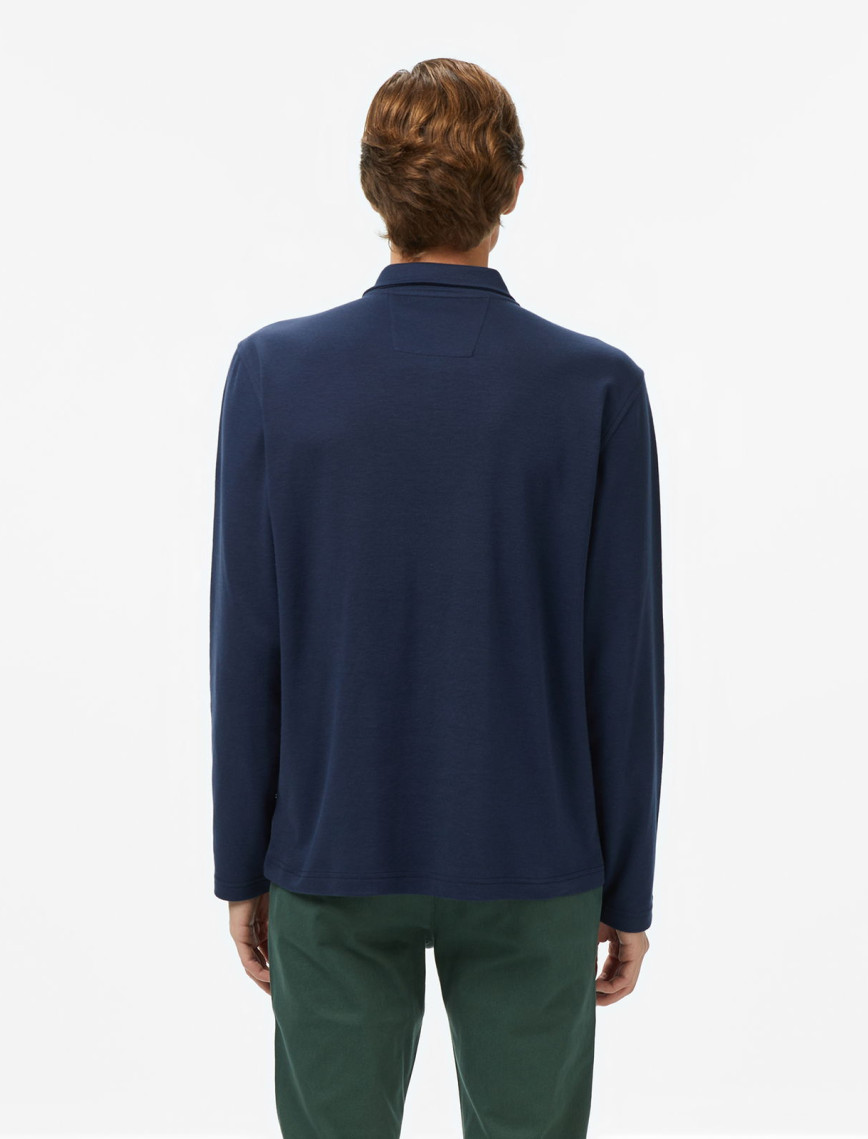 Nautica Erkek Lacivert Classic Fit Uzun Kollu Polo Yaka T-Shirt Nautica Erkek Lacivert Classic Fit Uzun Kollu Polo Yaka T-Shirt