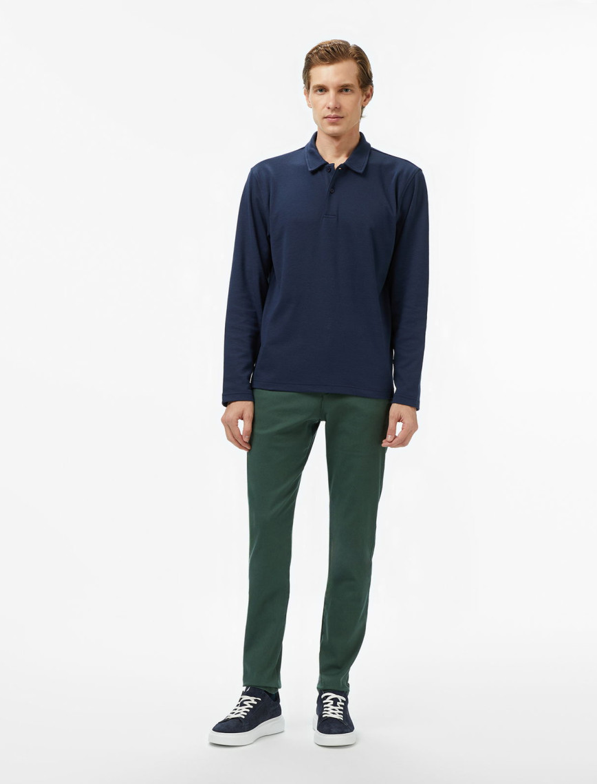 Nautica Erkek Lacivert Classic Fit Uzun Kollu Polo Yaka T-Shirt Nautica Erkek Lacivert Classic Fit Uzun Kollu Polo Yaka T-Shirt