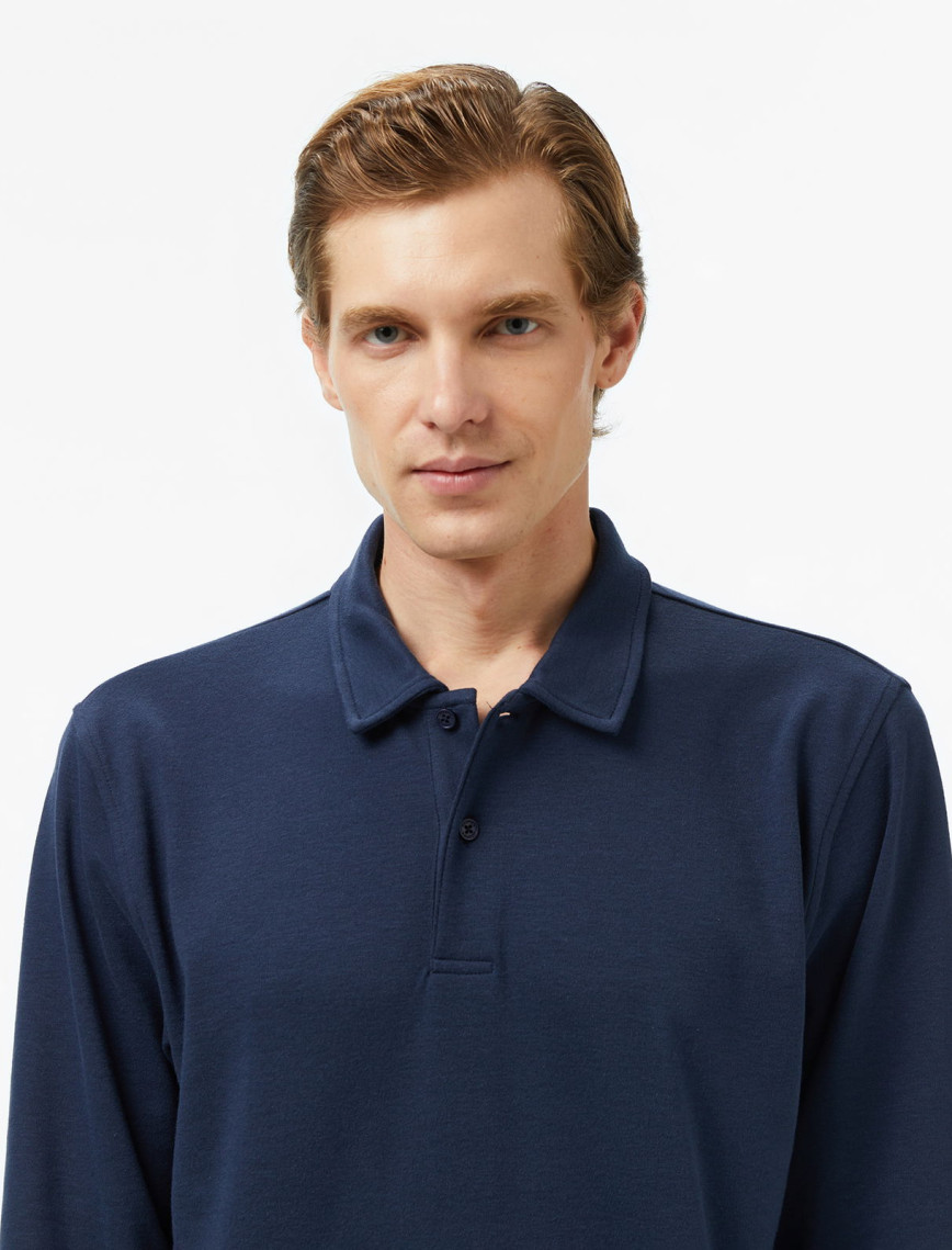 Nautica Erkek Lacivert Classic Fit Uzun Kollu Polo Yaka T-Shirt Nautica Erkek Lacivert Classic Fit Uzun Kollu Polo Yaka T-Shirt