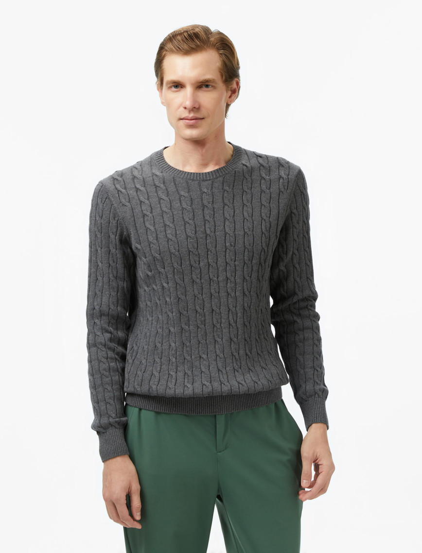 Nautica Erkek Gri Classic Fit Kazak Nautica Erkek Gri Classic Fit Kazak