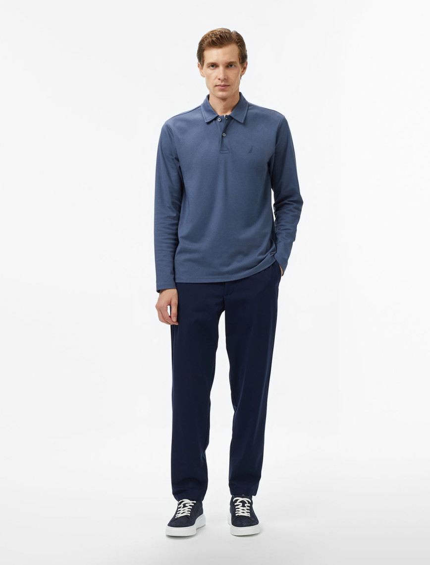Nautica Erkek Mavi Classic Fit Uzun Kollu Polo Yaka T-Shirt Nautica Erkek Mavi Classic Fit Uzun Kollu Polo Yaka T-Shirt