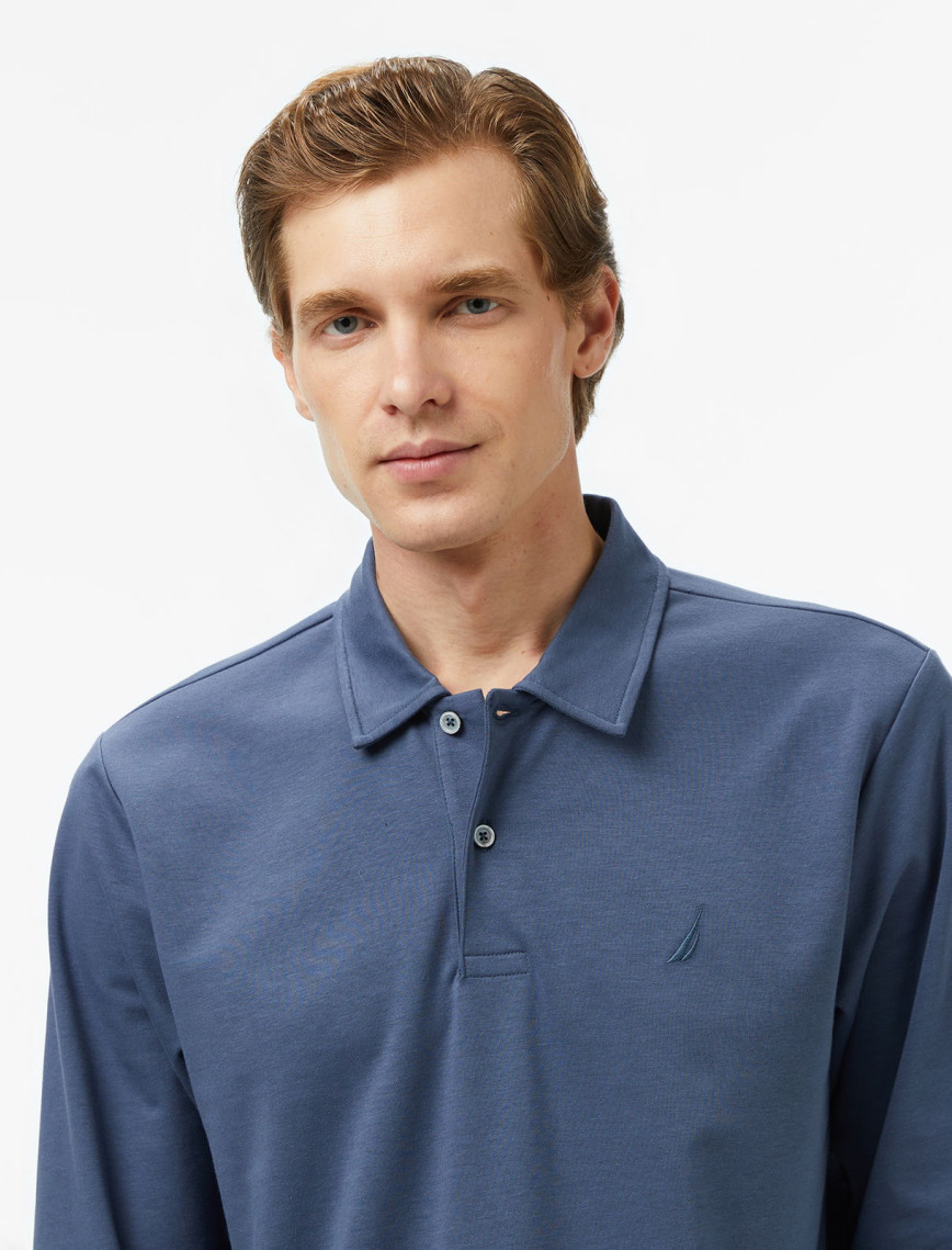 Nautica Erkek Mavi Classic Fit Uzun Kollu Polo Yaka T-Shirt Nautica Erkek Mavi Classic Fit Uzun Kollu Polo Yaka T-Shirt