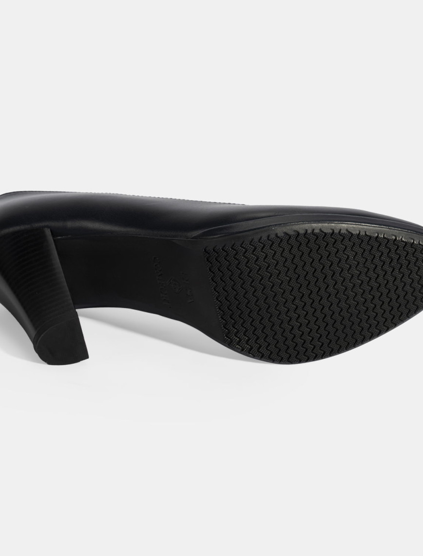 Kadın Lacivert DesaComfort Deri Topuklu Ayakkabı Kadın Lacivert DesaComfort Deri Topuklu Ayakkabı