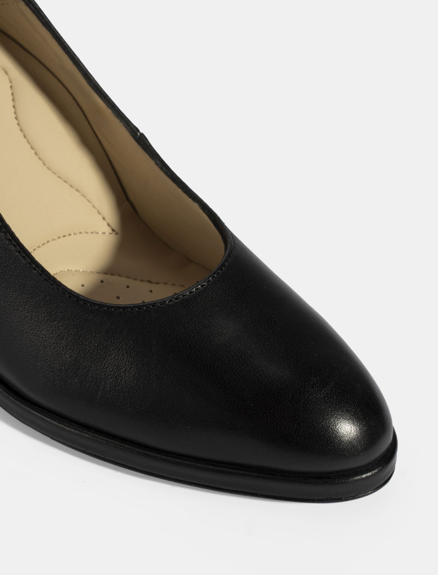 Kadın Siyah DesaComfort Deri Topuklu Ayakkabı Kadın Siyah DesaComfort Deri Topuklu Ayakkabı