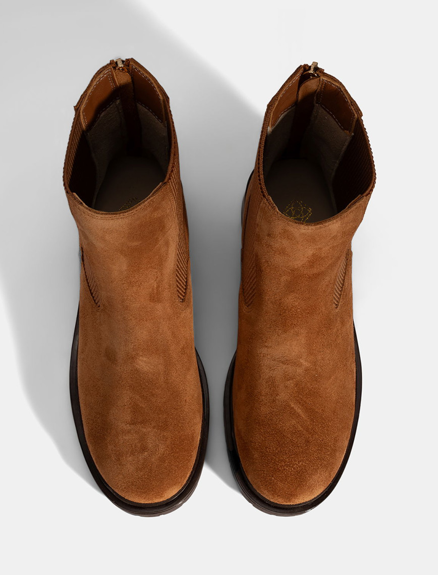 Kadın Taba Lastikli Süet Chelsea Bot Kadın Taba Lastikli Süet Chelsea Bot