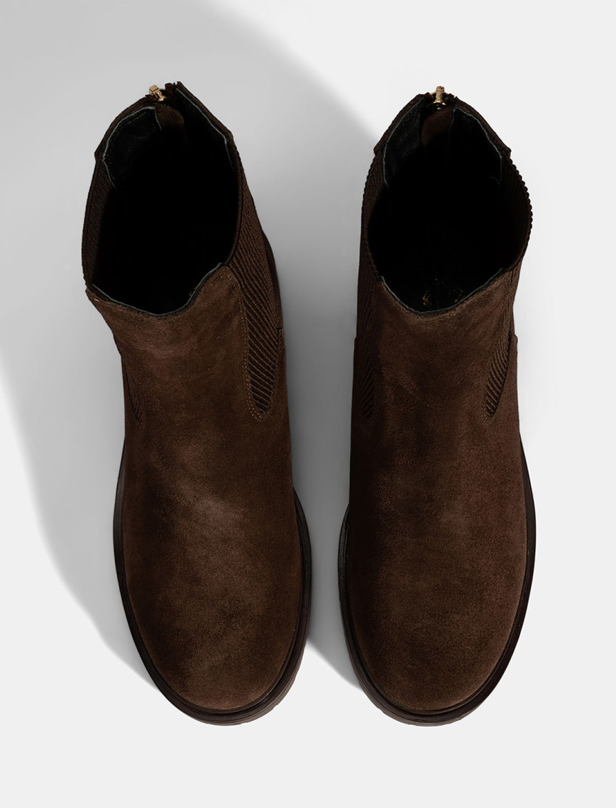 Kadın Kahve Lastikli Süet Chelsea Bot Kadın Kahve Lastikli Süet Chelsea Bot