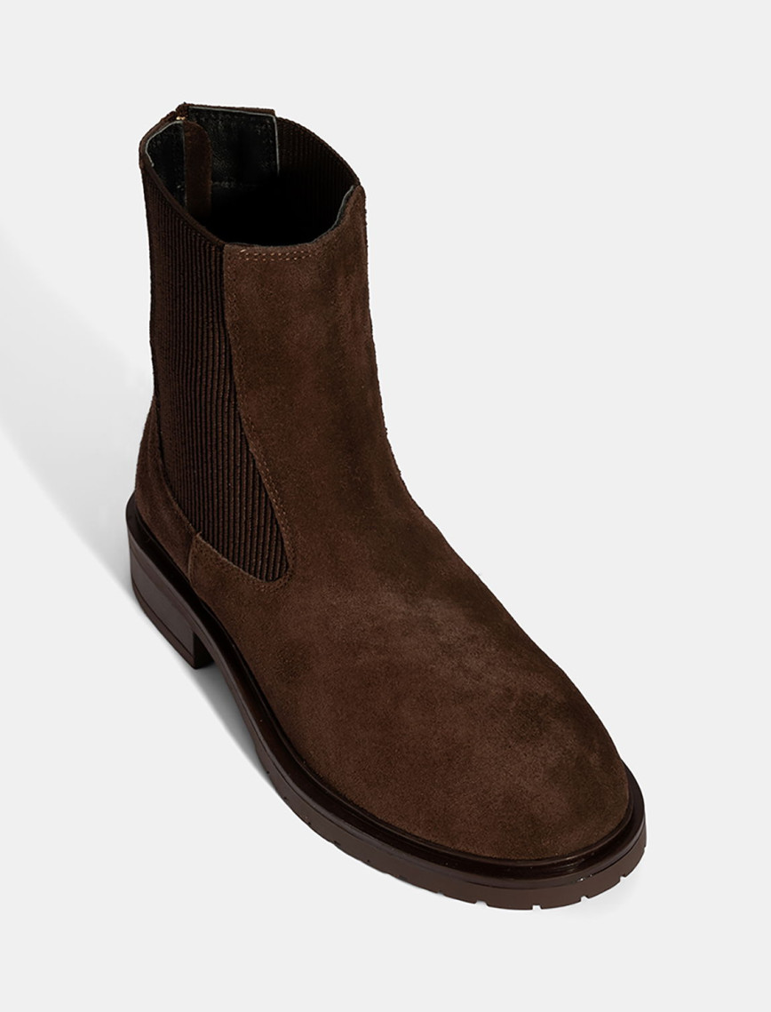 Kadın Kahve Lastikli Süet Chelsea Bot Kadın Kahve Lastikli Süet Chelsea Bot