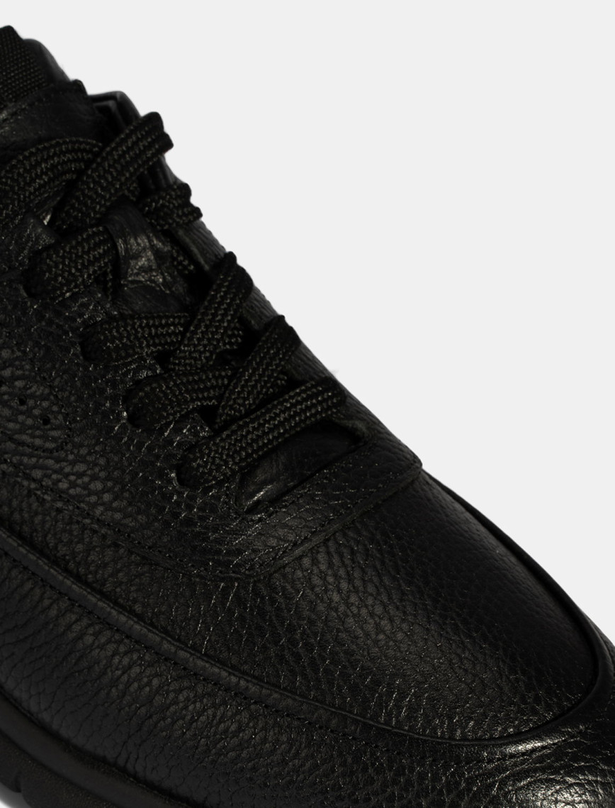 Erkek Siyah Bağcıklı Deri Günlük Ayakkabı Erkek Siyah Bağcıklı Deri Günlük Ayakkabı